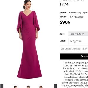 Pink Mother of the Bride dress Size 8 - Alexander by Daymour